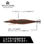 画像3: WILD CHASE 3.0号#60 RG/アジ泳がせ/プレミアブラウン(UV)[3.0号] (3)