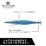 画像3: WILD CHASE 3.5号#59 RG/アジ泳がせ/鬼ヒラブルー(UV)[3.5号] (3)